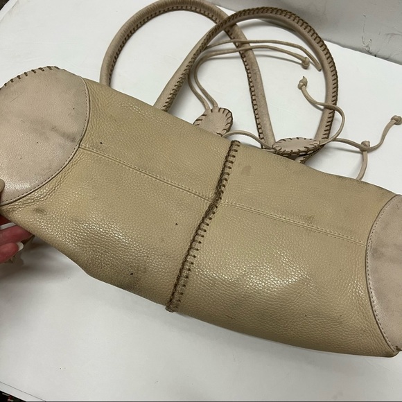 Carlos Falchi Fatto a Mano Leather Handbag Tan - Picture 4 of 7